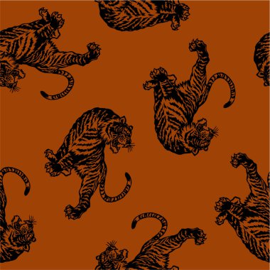 Japanese tiger　seamlessly